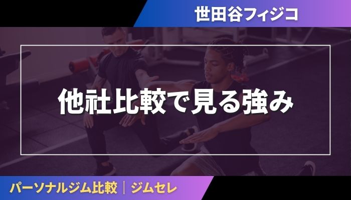 他社比較で見る強み