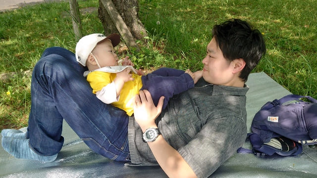 息子さんとの時間を大切にする柴田亮さん